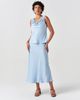 Ghost London Ghost London Dahlia Picot Trim Satin Midi Skirt - 5