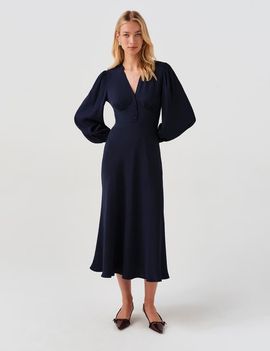 Ghost London Ghost London Deanna V-Neck Midi Dress