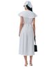 Ghost London Ghost London Eloise V-Neck Cotton Midi Dress - 3