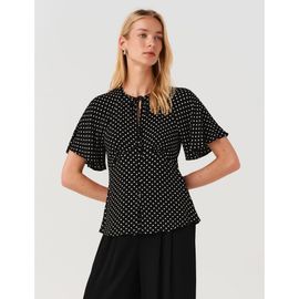 Ghost London Ghost London Frida Button Through Crepe Blouse