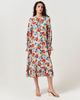 Ghost London Ghost London Georgie Tie Neck Crepe Midi Dress - 1