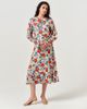 Ghost London Ghost London Georgie Tie Neck Crepe Midi Dress - 2