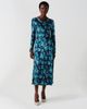 Ghost London Ghost London Immi Cowl Neck Printed Satin Midi Dress - 1