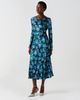 Ghost London Ghost London Immi Cowl Neck Printed Satin Midi Dress - 2