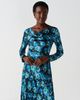 Ghost London Ghost London Immi Cowl Neck Printed Satin Midi Dress - 5