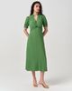 Ghost London Ghost London Jolene V-neck Crepe Midi Dress - 1