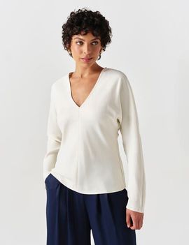 Ghost London Ghost London Lucille Long Sleeve Satin Top