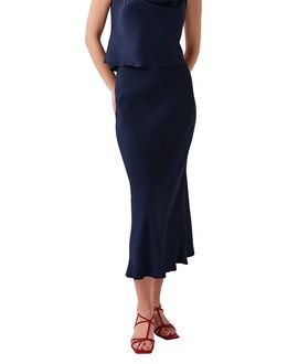 Ghost London Ghost London Lyra Crepe Midi Skirt