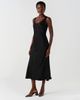 Ghost London Ghost London Palm Satin Sleeveless Slip Midi Dress - 2