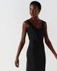 Ghost London Ghost London Palm Satin Sleeveless Slip Midi Dress - 5