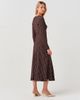 Ghost London Ghost London Scarlett Long Sleeve Spot Midi Dress - 3