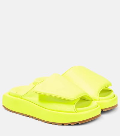 Gia Borghini Gia Borghini Gia 1 leather slides