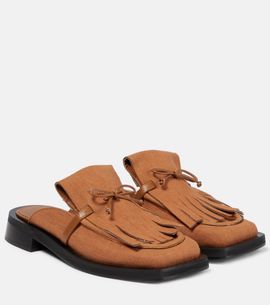 Gia Borghini Gia Borghini GIA/RHW Rosie 40 linen slippers