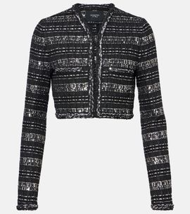 Giambattista Valli Giambattista Valli Cropped lamÃ© jacket