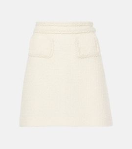 Giambattista Valli Giambattista Valli High-rise wool-blend tweed miniskirt