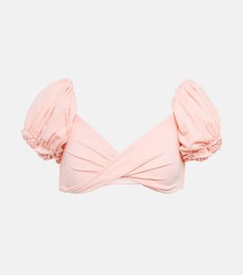 Giambattista Valli Giambattista Valli Puff-sleeve bikini top