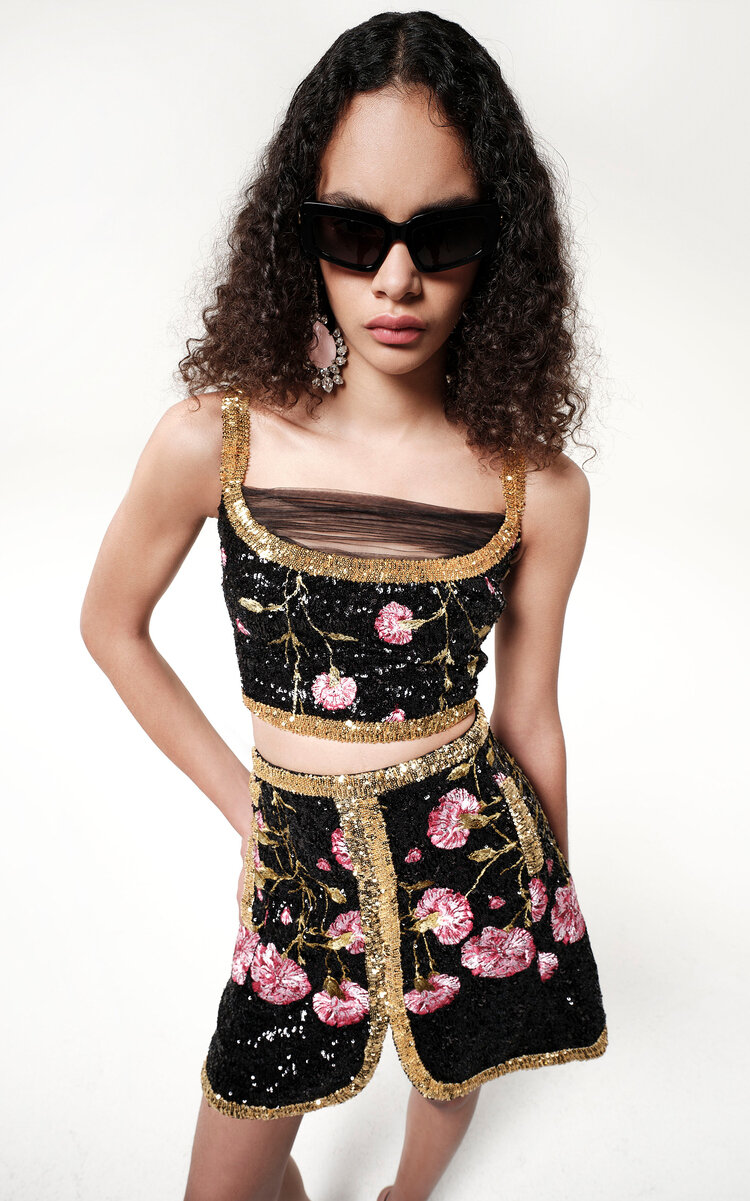 Giambattista Valli Giambattista Valli Sequin Mini Skirt Multi IT 44