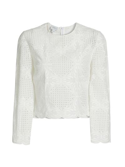 Giambattista Valli Women's Cotton Voile Blouse