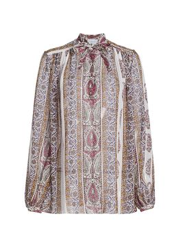 Giambattista Valli Women's Paisley Silk Blouse