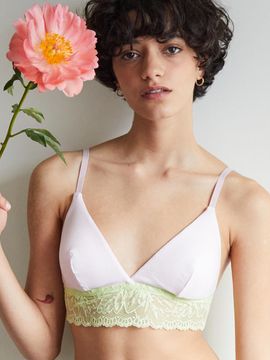GIANNA Baby Pink Tencel Bralette Baby Pink Tencel Bralett