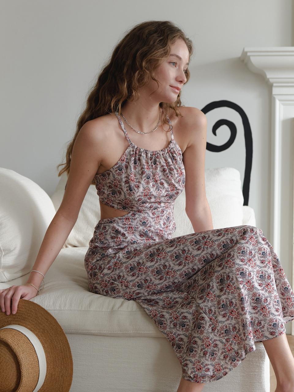 GIANNA Bohemian Halter Dress
