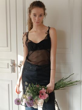 GIANNA Organza Slip [Black]