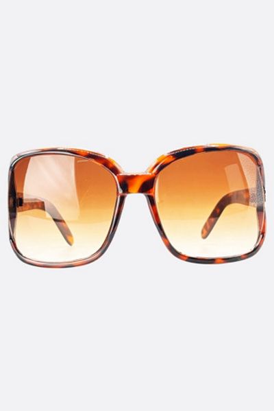 Giant Vintage Sunglasses Giant Vintage Amber Oversized Square Boho Sunglasses