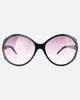 Giant Vintage Sunglasses Giant Vintage Global Boho Oval Sunglasses - 1