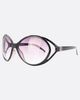Giant Vintage Sunglasses Giant Vintage Global Boho Oval Sunglasses - 2