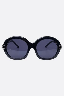 Giant Vintage Sunglasses Giant Vintage Stripes Oval Boho Sunglasses