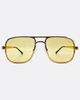 Giant Vintage Sunglasses Giant Vintage Sunglasses Giant Vintage Fillmore Tinted Aviator Glasses in Gold, Women's at Urban Outfitters - 2