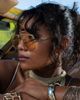 Giant Vintage Sunglasses Giant Vintage Sunglasses Giant Vintage Fillmore Tinted Aviator Glasses in Gold, Women's at Urban Outfitters - 5