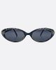 Giant Vintage Sunglasses Giant Vintage Sunglasses Giant Vintage Sissy Slim Oval Cat-Eye Sunglasses in Charcoal Shimmer, Women's at Urban Outfitters - 1