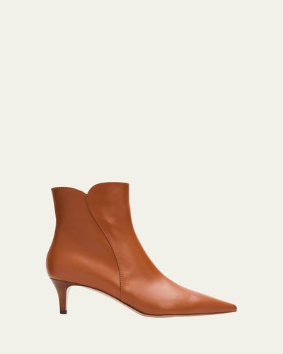 Gianvito Rossi 55mm Nappa Leather Ankle Boots