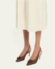 Gianvito Rossi 55mm Vitello Cutout Leather Slingback Pumps - 2