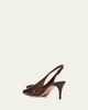 Gianvito Rossi 55mm Vitello Cutout Leather Slingback Pumps - 4