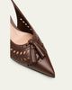 Gianvito Rossi 55mm Vitello Cutout Leather Slingback Pumps - 5