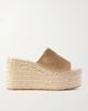 GIANVITO ROSSI 60 Suede platform espadrille sandals - 1