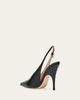 Gianvito Rossi 95mm Sofia Leather Slingback Pumps - 2