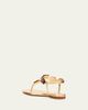 Gianvito Rossi Beaded Nappa Metallic Leather Thong Sandals - 2