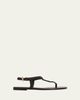 Gianvito Rossi Braided Nappa Leather Flat Thong Sandals - 1