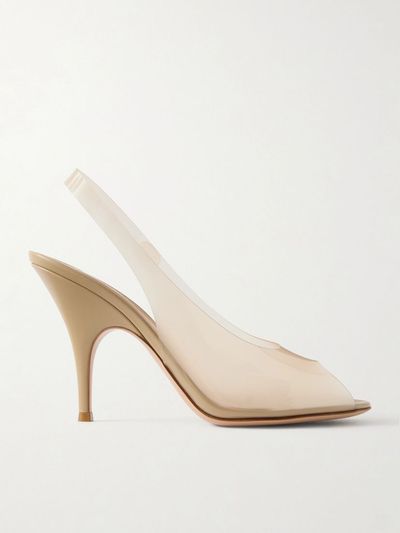 GIANVITO ROSSI Cher 95 PVC slingback sandals