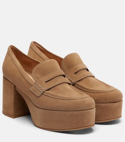 Gianvito Rossi Gianvito Rossi 35 suede loafer pumps