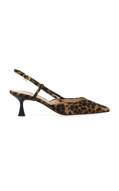 Gianvito Rossi Gianvito Rossi Ascent Leather Slingback Pumps