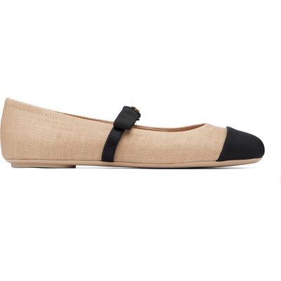 Gianvito Rossi Gianvito Rossi Beige Minou Ballerina Flats