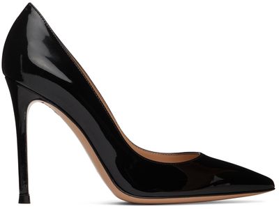 Gianvito Rossi Gianvito Rossi Black Leather Gianvito 105 Heels