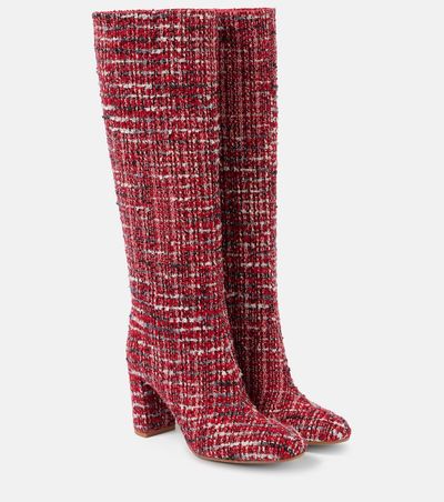 Gianvito Rossi Gianvito Rossi Bouclé knee-high boots