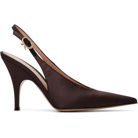 Gianvito Rossi Gianvito Rossi Brown Sofia Sling Heels