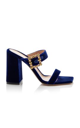 Gianvito Rossi Gianvito Rossi Buckled Velvet Sandals