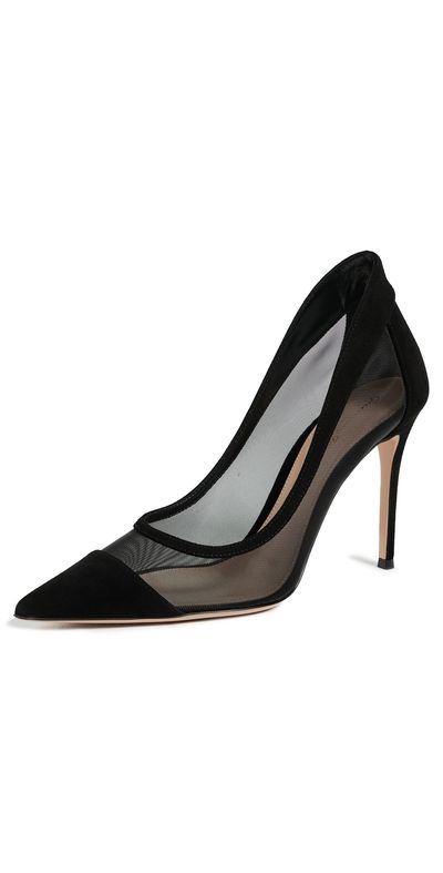 Gianvito Rossi Gianvito Rossi Camoscio Rete Stilettos Black/Black